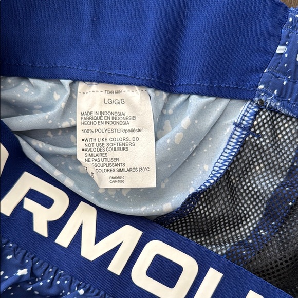 Under Armour Speckled Blue Shorts 7” Men’s Size Large - Picture 8 of 8